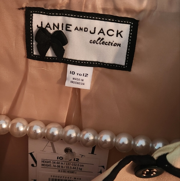 Girls Janie and Jack coat size 10 NWT - Picture 4 of 6